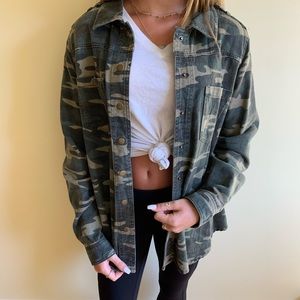 camouflage jean jacket